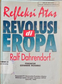 Image of Refleksi atas revolusi di eropa